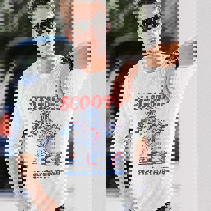 ストレンジャー・シングス スクープ アホイ アイスクリーム マスコット スターコート レトロ 長袖Tシャツ 彼への贈り物