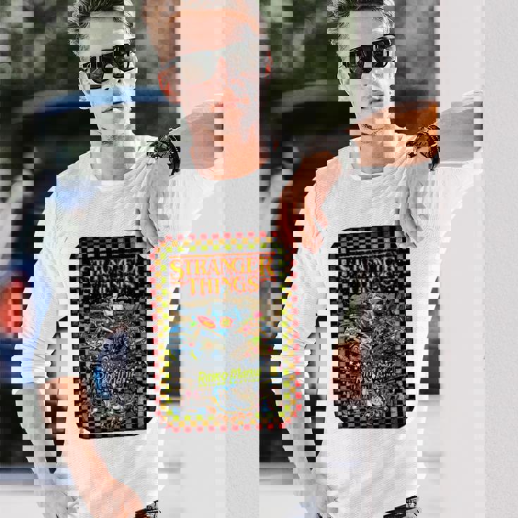 ストレンジャー・シングス プロモ コミック イレブン リンク O マニア レトロ 80年代 長袖tシャツ 長袖Tシャツ 彼への贈り物