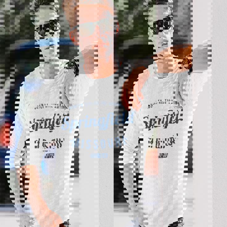 スプリングフィールド ミズーリ州 レトロ ヴィンテージ お土産 スプリングフィールド 長袖Tシャツ 彼への贈り物