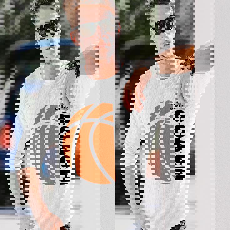 スーパー コーチ バスケットボール スポーツ バスケットボール コーチ Basketball Coach 長袖Tシャツ 彼への贈り物