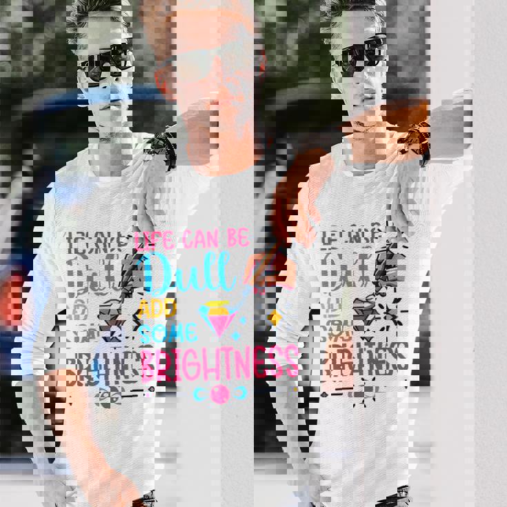 ダイヤモンドペインティングアーティストlife Can Be Dullダイヤモンドペインティング 長袖Tシャツ 彼への贈り物