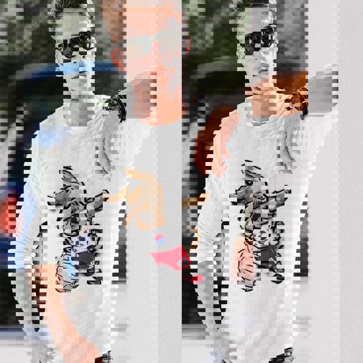 ダビング犬 韓国 バレーボール ラバー ジャージ 韓国国旗 長袖Tシャツ 彼への贈り物