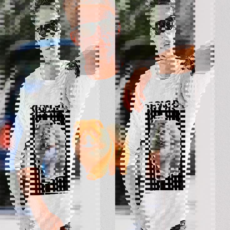 チャウチャウ犬愛好家 長袖Tシャツ 彼への贈り物