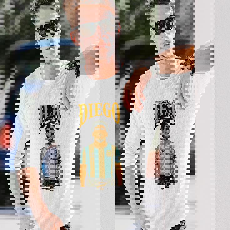 ディエゴ アルマンド マラドーナ アルゼンチン 長袖tシャツ 長袖Tシャツ 彼への贈り物