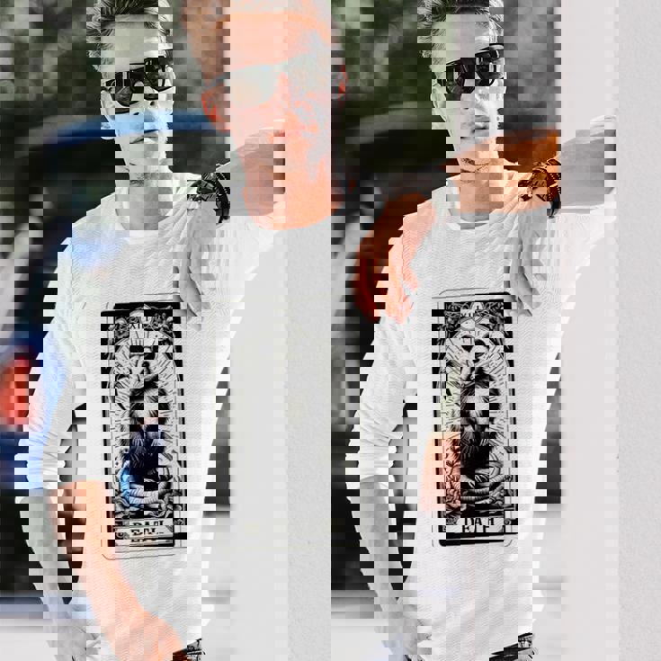 デス・ポッサム・タロット・カード 死神 ゴス ブラッククラフト オポッサム 長袖Tシャツ 彼への贈り物