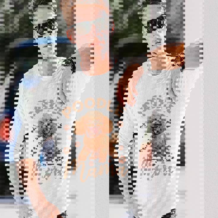 トイプードル 犬種 ペットプードル ママ 長袖Tシャツ 彼への贈り物