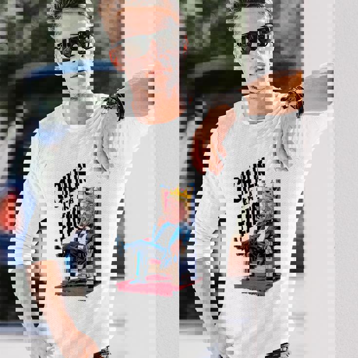 トランプ・サマー 2024 チリン・ライク・ア・フェロン・ファニー 長袖Tシャツ 彼への贈り物