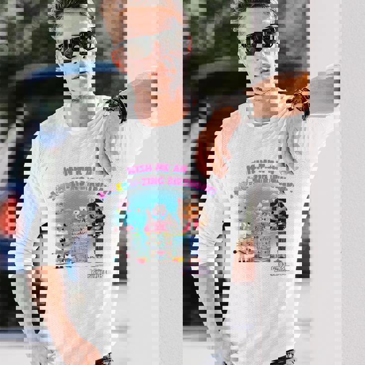 ドリームワークス ギャビーのドールハウス A-ニャーザリング 誕生日 長袖Tシャツ 彼への贈り物