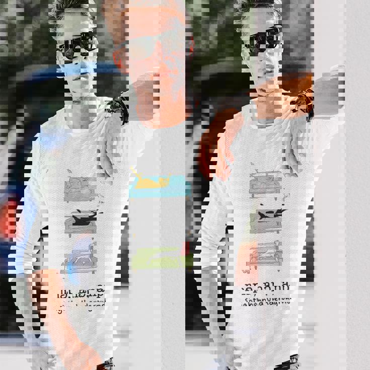 ナップティー-グレイハウンドガルゴウィペットサルーキサイトハウンド 長袖Tシャツ 彼への贈り物