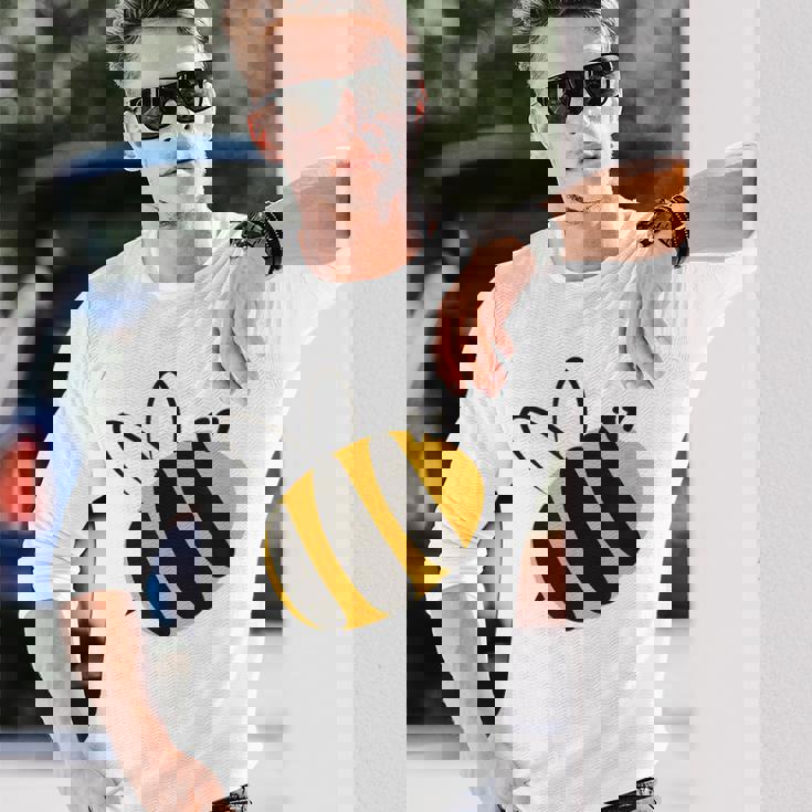 ハチ愛好家のためのかわいい蜂 はちみつ 長袖Tシャツ 彼への贈り物