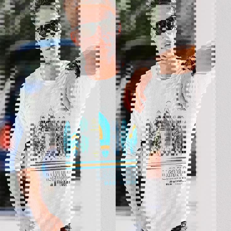 ハワイ ラハイナ マウイ サーフィン ハワイアン 長袖Tシャツ 彼への贈り物