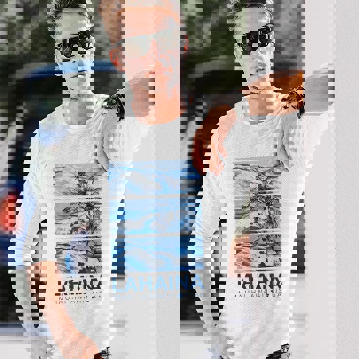 ハワイ ラハイナ マウイ ハワイアン 長袖Tシャツ 彼への贈り物