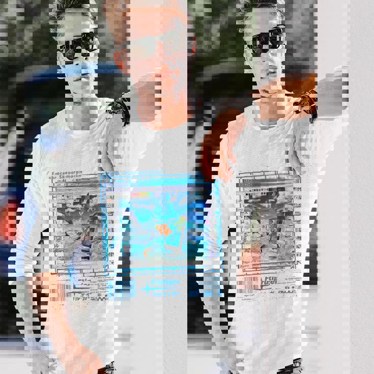 バックプリントフルティガーエアロファッションコレクション 長袖Tシャツ 彼への贈り物