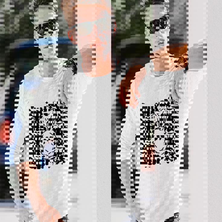 バニー ベイブ イースター サンデー レトロ グルービー 春 長袖Tシャツ 彼への贈り物