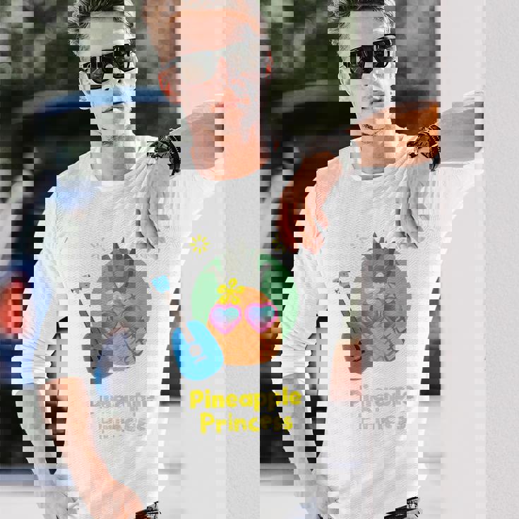 パイナップルプリンセス ウクレレギフト 長袖Tシャツ 彼への贈り物