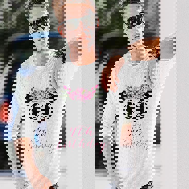 パンダガール 7歳の誕生日 I 7歳 パンダコスチューム ギフト 長袖Tシャツ 彼への贈り物