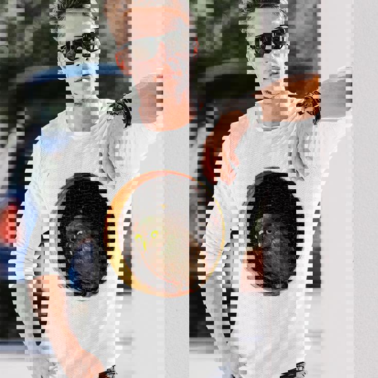 ヒエロニムス ボッシュ フクロウ 大喜びの庭 長袖Tシャツ 彼への贈り物