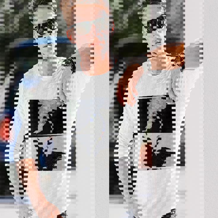 ヒルマ・アフ・クリント作 白鳥 第1号 長袖tシャツ 長袖Tシャツ 彼への贈り物