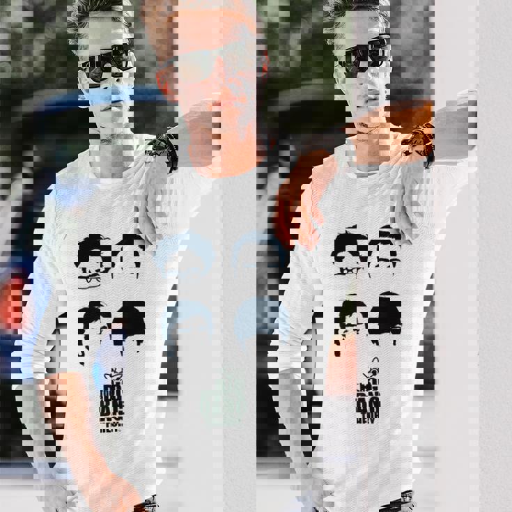 ビッグバン理論ロゴ グループヘア 長袖Tシャツ 彼への贈り物