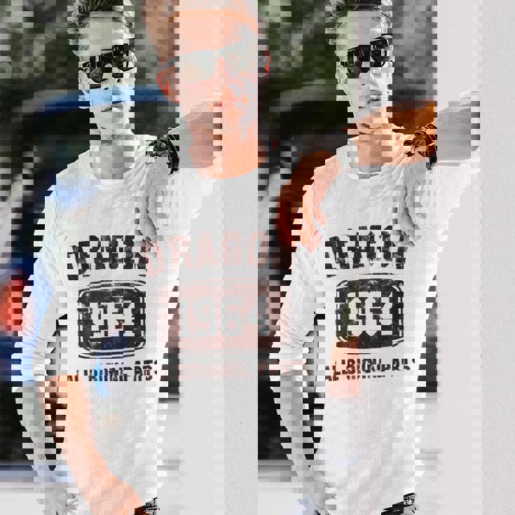 ビンテージドラゴン 1964年生まれの龍 長袖Tシャツ 彼への贈り物