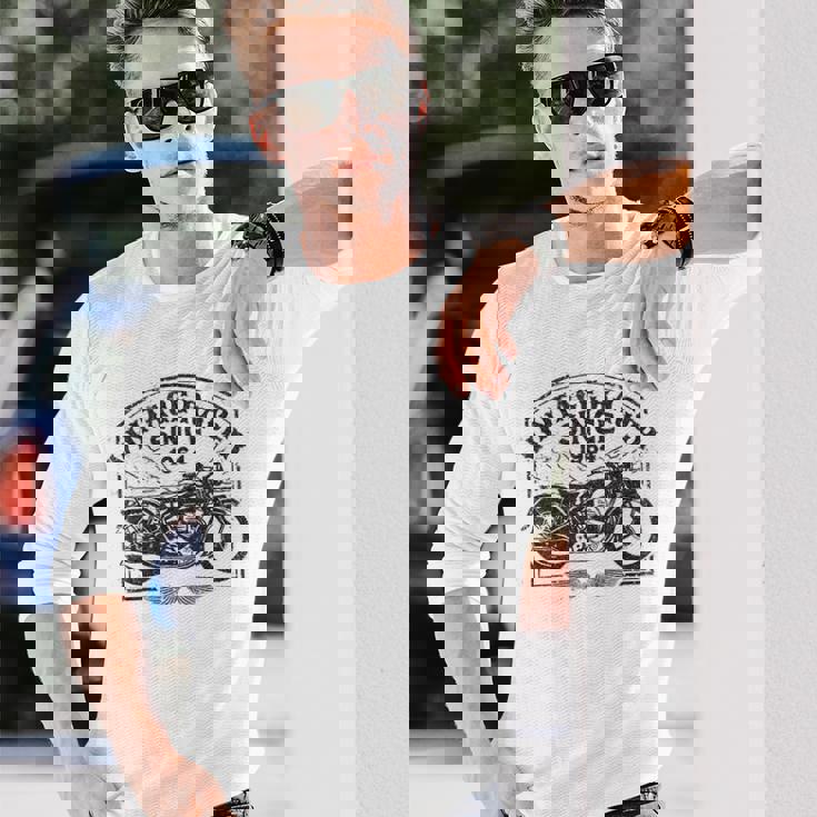 ビンテージレーサー、1964年創業、レトロバイク。オートバイ愛好家。 長袖Tシャツ 彼への贈り物