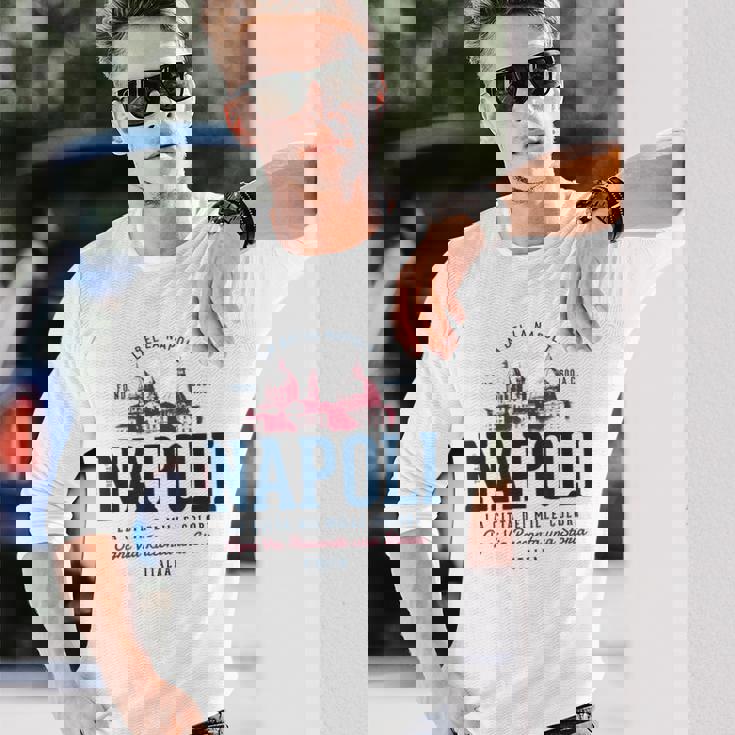 ビンテージ・レトロ・ナポリ イタリア 長袖Tシャツ 彼への贈り物