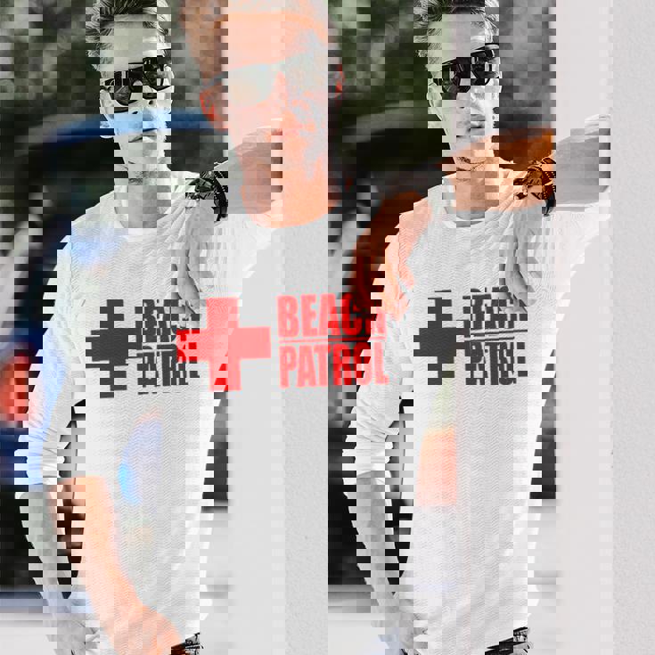 ビーチパトロール ライフガード サーフ レスキュー 長袖Tシャツ 彼への贈り物