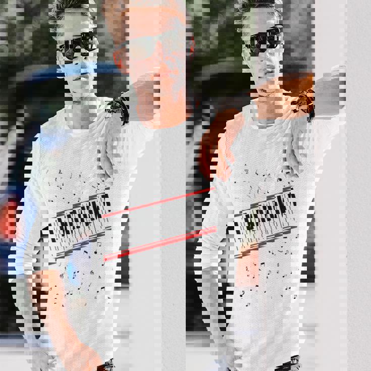 ビート・イット・ピアノ 長袖Tシャツ 彼への贈り物