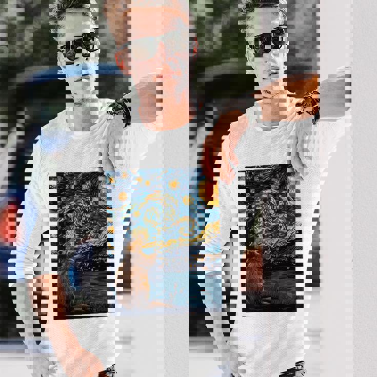 ビーバースターリーナイトヴァンゴッホ 長袖tシャツ 長袖Tシャツ 彼への贈り物