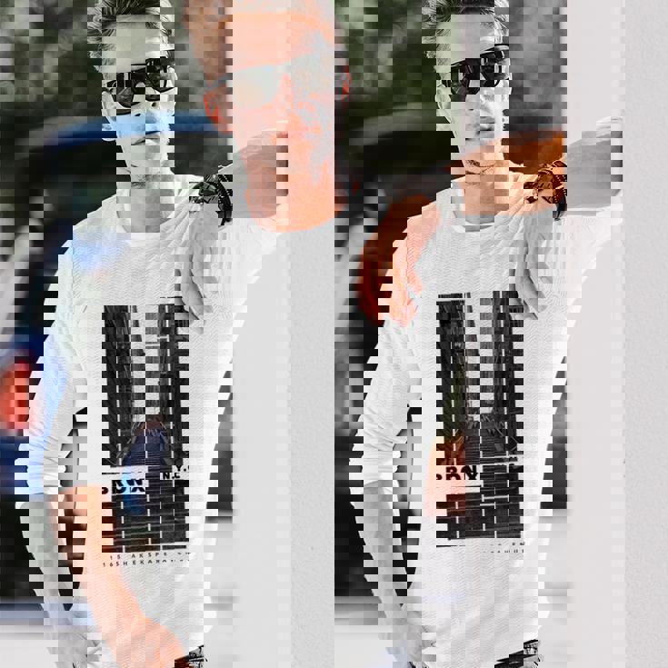 ピエロ ジョーカー 階段 ブロンクス Nyc W モダンギフト 長袖Tシャツ 彼への贈り物