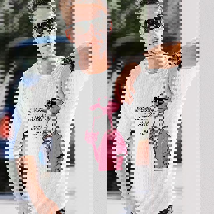 ピンク パンツ Master Of My Own Worth 面白い引用句シャツ 長袖Tシャツ 彼への贈り物