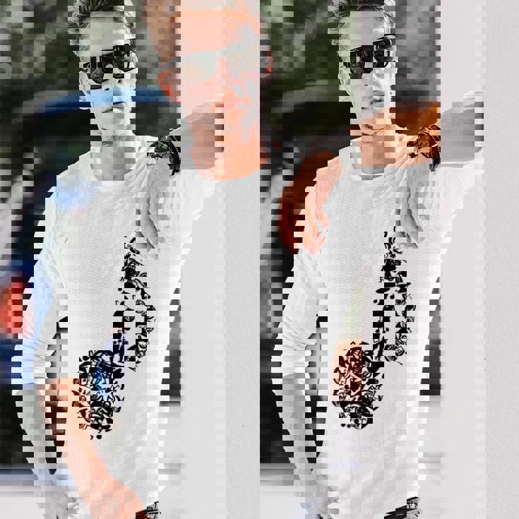 フレンチホルン愛好家 長袖Tシャツ 彼への贈り物