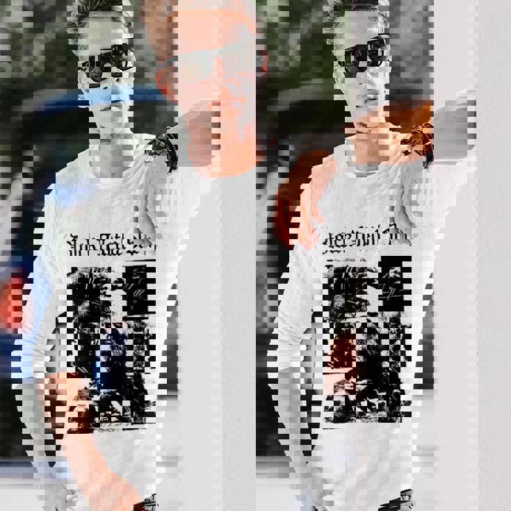 ブラックメタル ナマケモノ 笑える 邪悪 フェス バンド コンサート Metalloth Music 長袖Tシャツ 彼への贈り物