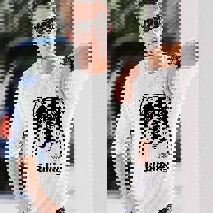 ブルドッグ 長袖Tシャツ 彼への贈り物