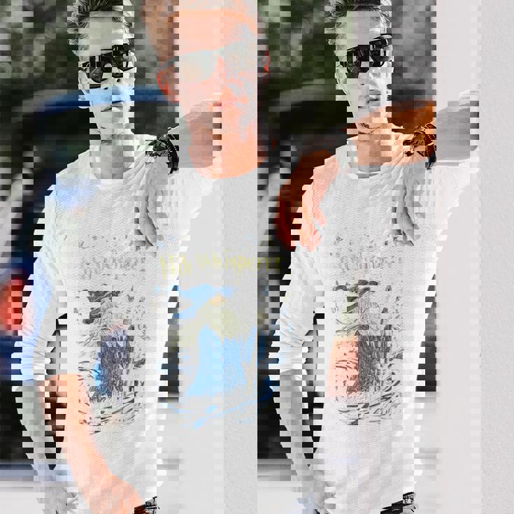 ペン先 ウィスパラー デザイン 面白い 魔法使い インク 描画 美学 長袖tシャツ 長袖Tシャツ 彼への贈り物