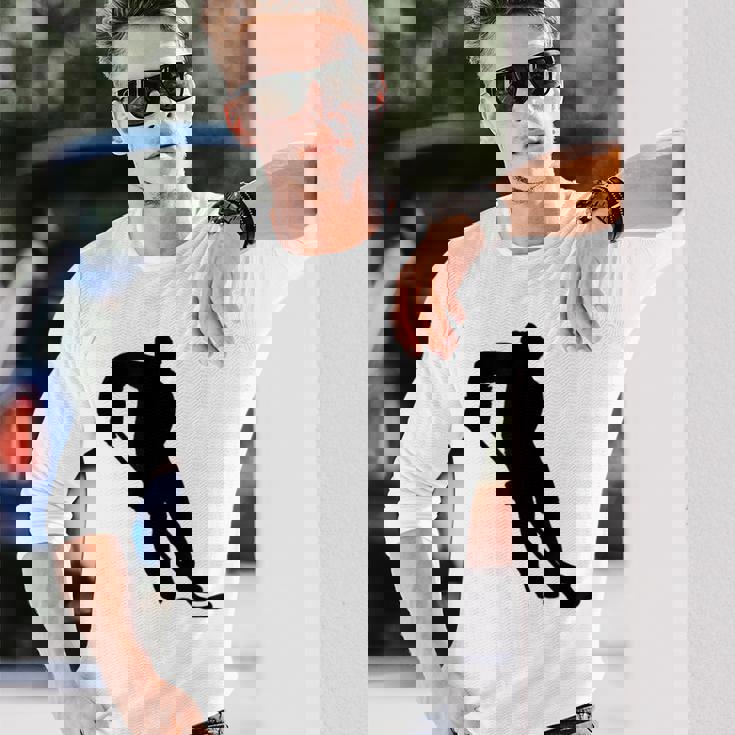 ホッケー選手 長袖Tシャツ 彼への贈り物