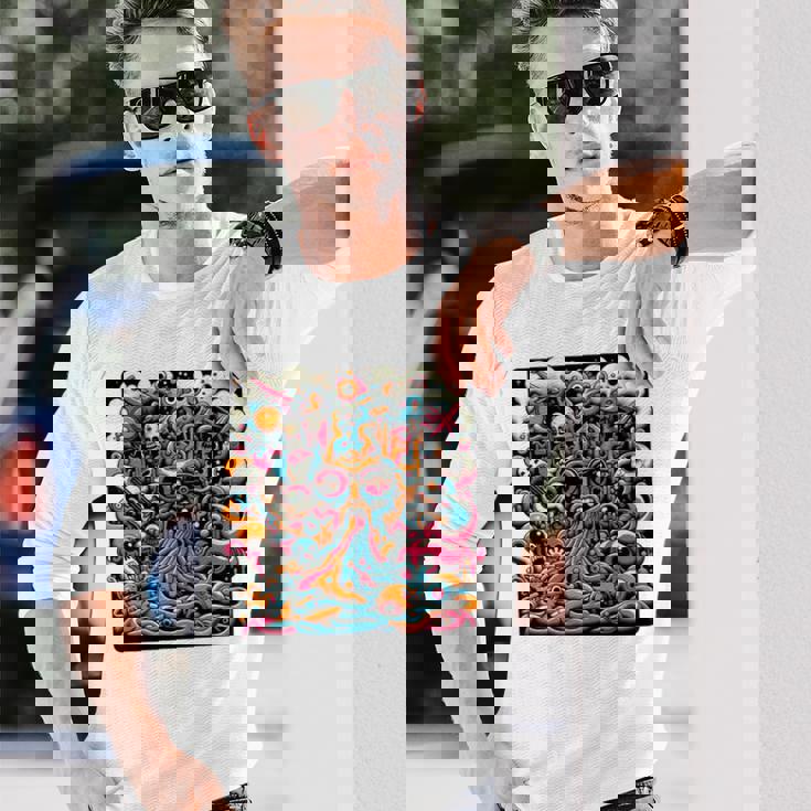 ポップシュールレアリズムローブロウアート 長袖tシャツ 長袖Tシャツ 彼への贈り物