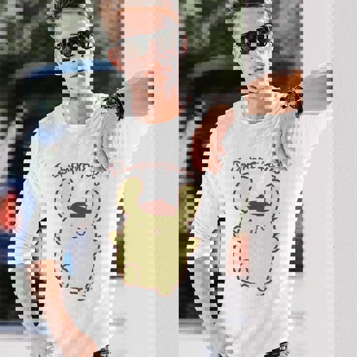 ポムポムプリン ジャンプ ライトカラー 長袖Tシャツ 彼への贈り物