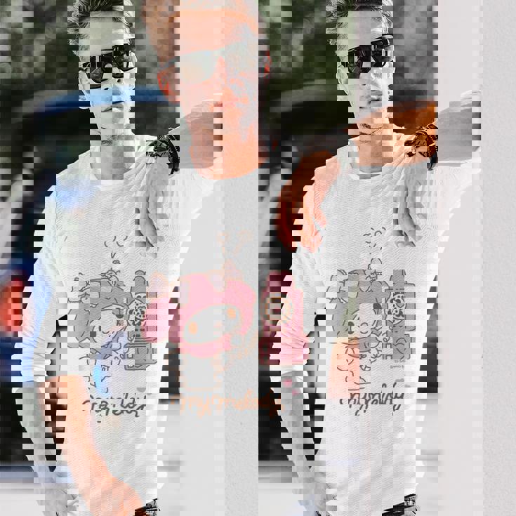 マイメロディ でんわ ライトカラー 長袖Tシャツ 彼への贈り物