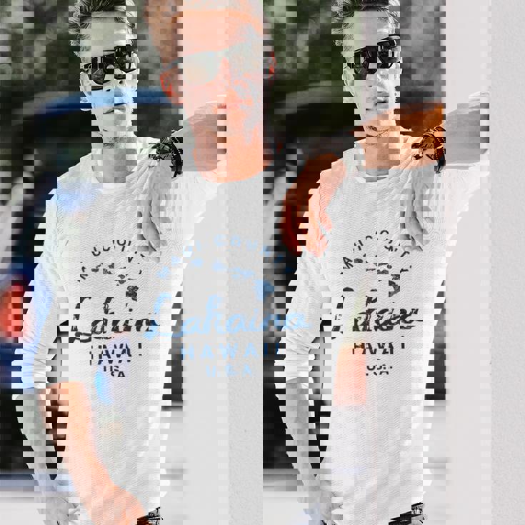 マウイ ラハイナ ハワイ ハワイ諸島 ビンテージ 長袖Tシャツ 彼への贈り物