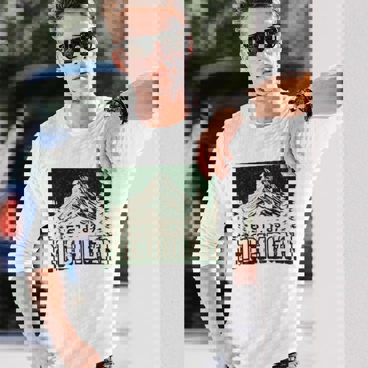 ミシガン 長袖tシャツ 長袖Tシャツ 彼への贈り物