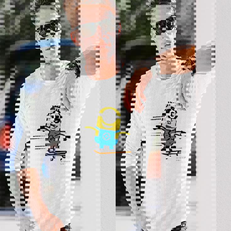 ミニオン Minionkateboard Carl 長袖Tシャツ 彼への贈り物