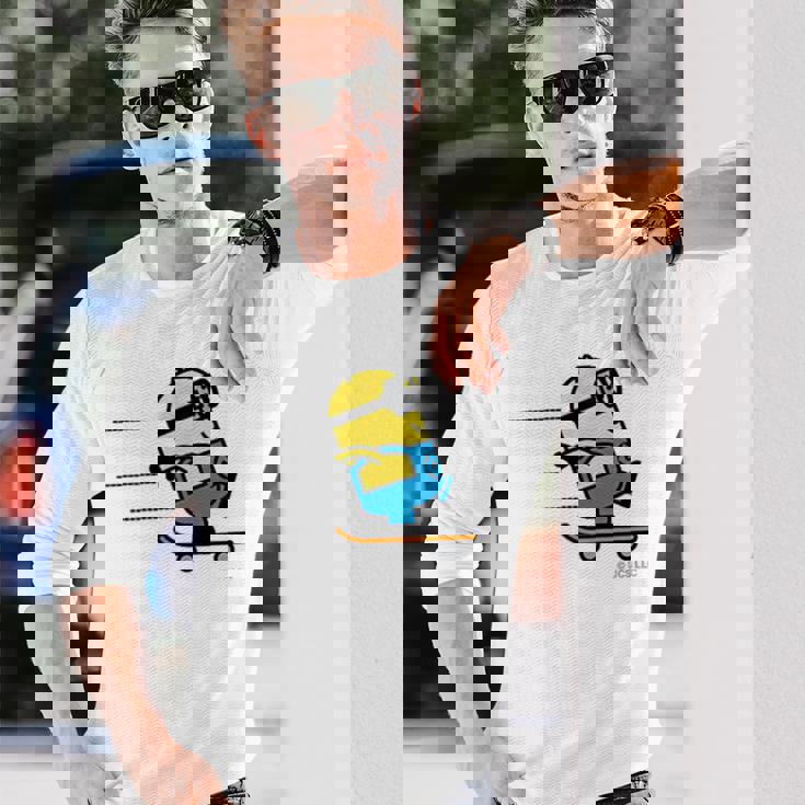 ミニオン Minionkateboard Dave 長袖Tシャツ 彼への贈り物