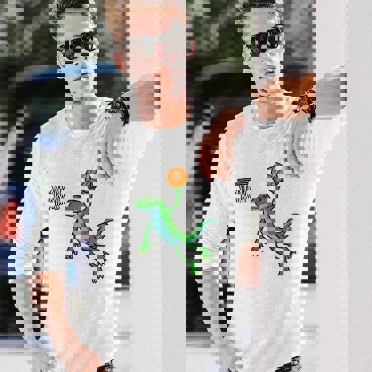 ヤモリ バスケットボール ホビー スポーツ 爬虫類 長袖tシャツ 長袖Tシャツ 彼への贈り物