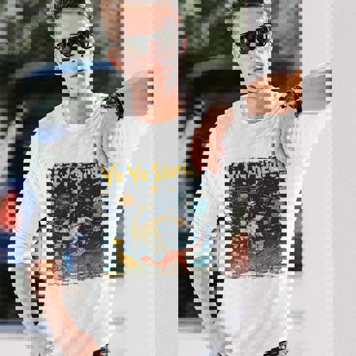 ヨーヨーザウルスファニーヨーヨー時代 長袖tシャツ 長袖Tシャツ 彼への贈り物