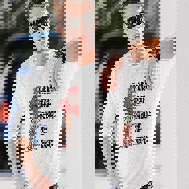 ラインマンのクォーターバックにはアメリカンフットボールにヒーローが必要 長袖Tシャツ 彼への贈り物