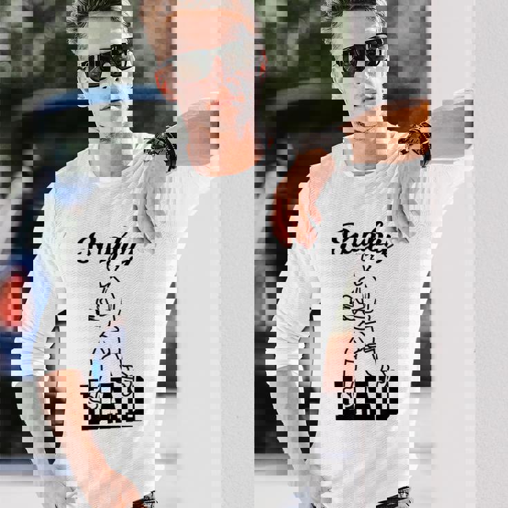 メンズ ラグビー お父さん ラグビーコーチ サッカー 父の日 長袖Tシャツ 彼への贈り物