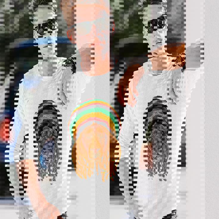 ラスタライオン ジャマイカ ラスタファリ カラーギフト レゲエ愛好家に 長袖Tシャツ 彼への贈り物