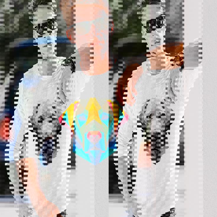 ラブラドールフェイス 長袖Tシャツ 彼への贈り物