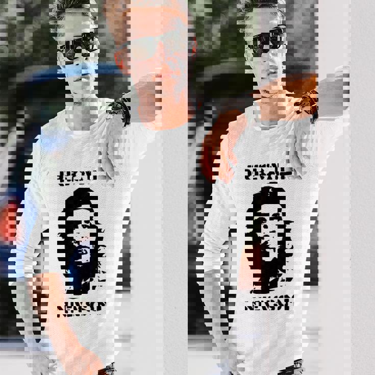 リコール ギャヴィン・ニューソム 反共産主義 反左 チェ・ゲバラ 長袖Tシャツ 彼への贈り物